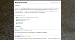 Desktop Screenshot of jeremy.bornstein.org